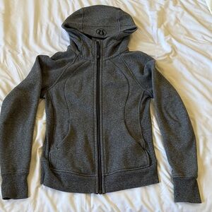 Lululemon Heathered Gray Scuba Hoodie